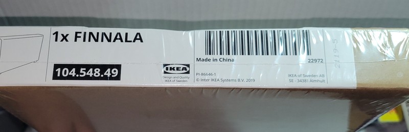 IKEA FINNALA Sofa Armrest Replacement Cover Gunnared Med. Gray 104.548.49 22972 gallery