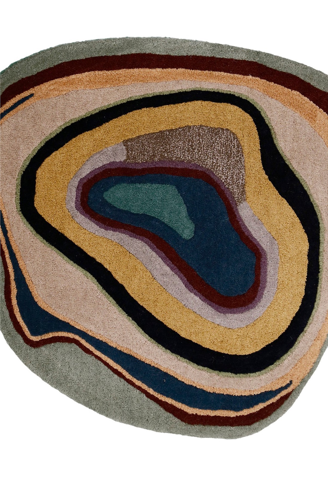 Earth Agate Hand-Tufted Shape Rug gallery
