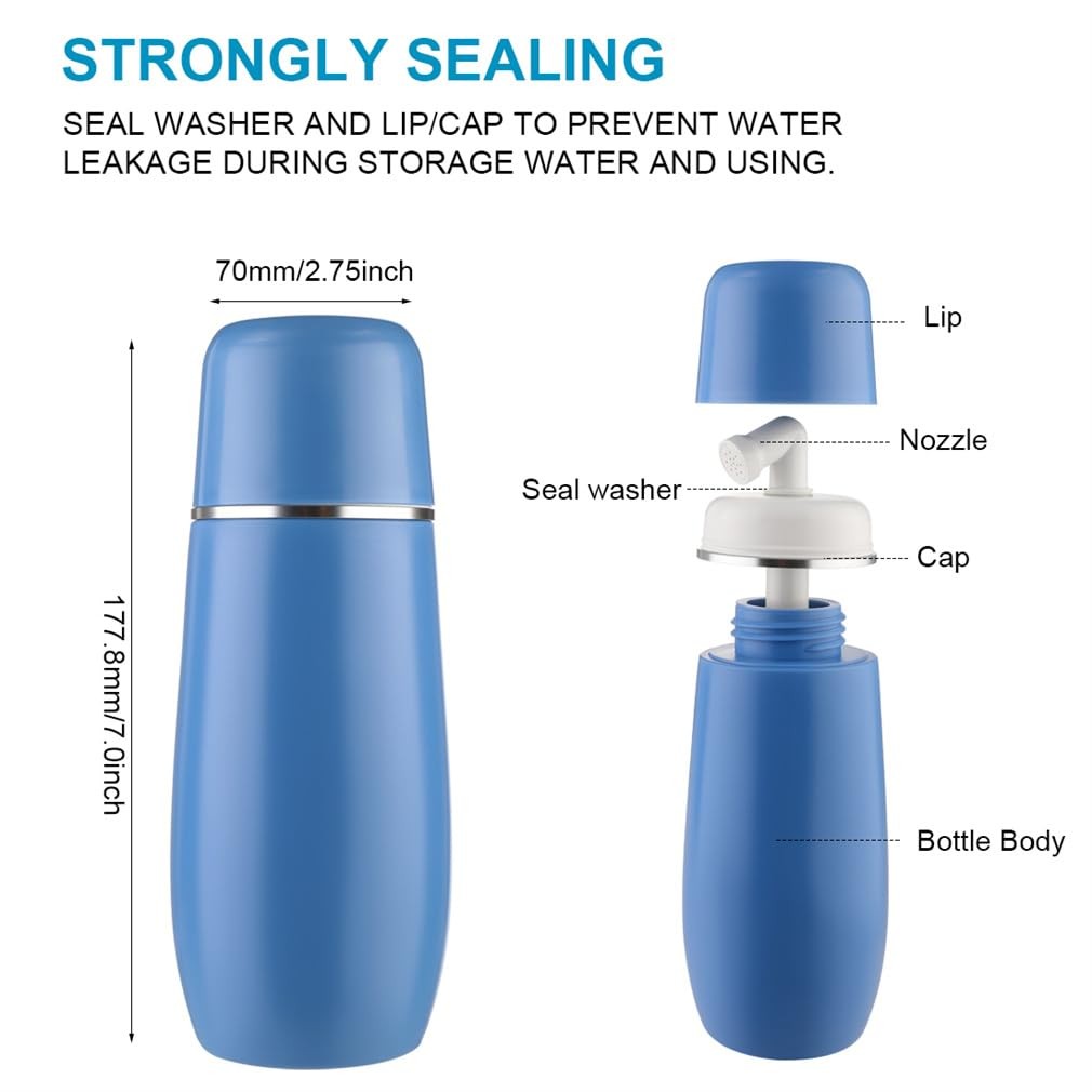 Portable Bidets 400ml Mini Bidet Toilet Water Sprayer Travel Blue gallery