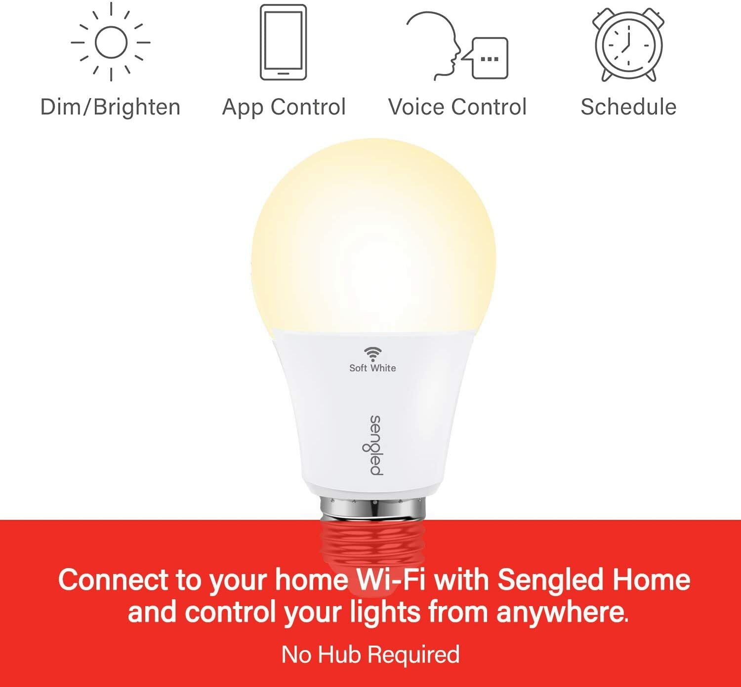 Sengled Smart Light Bulb, A19 WiFi Light Bulbs, No Hub Required gallery