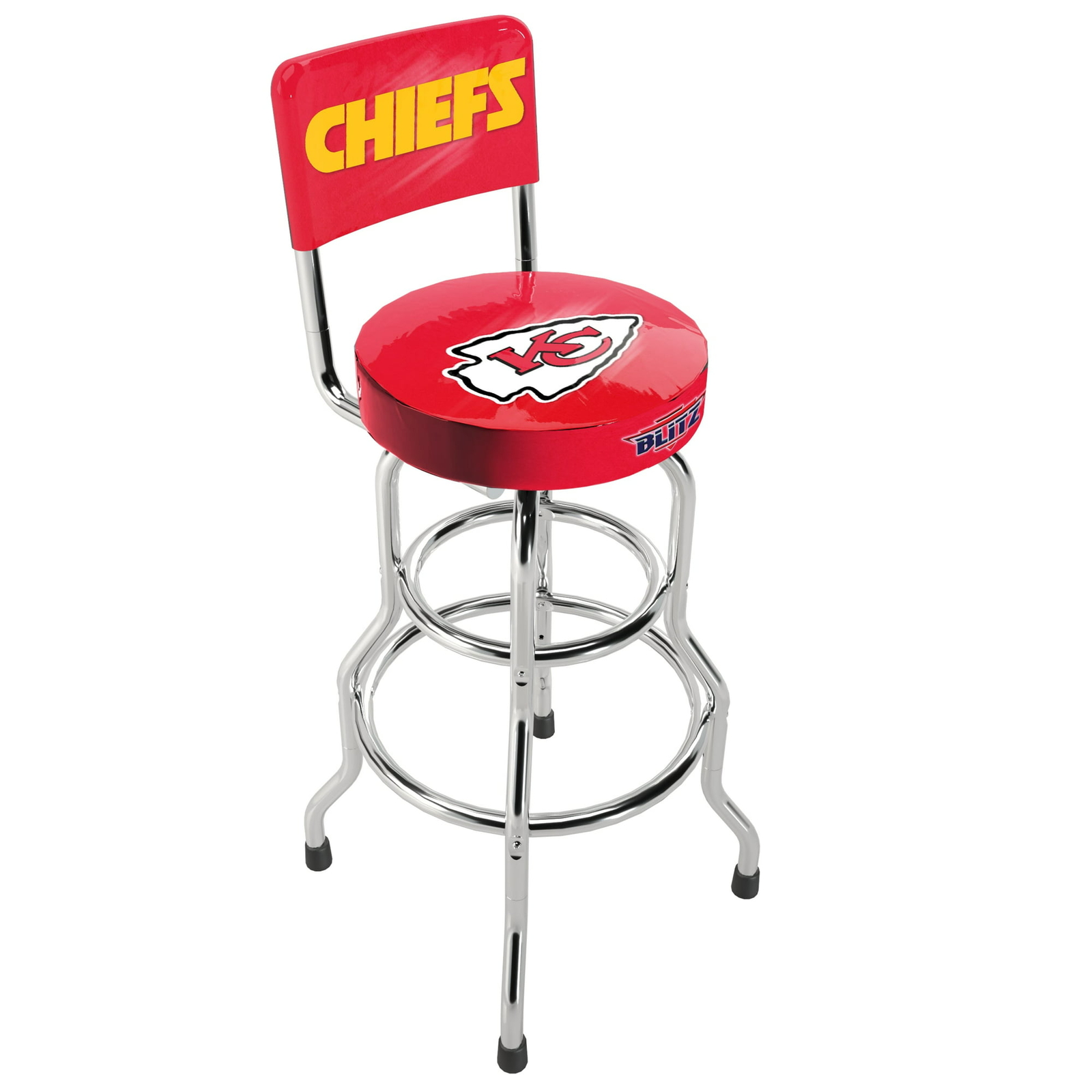 NFL Team Logo Chair Adjustable Swivel Bar Stool High Back Seat Blitz Football gallery