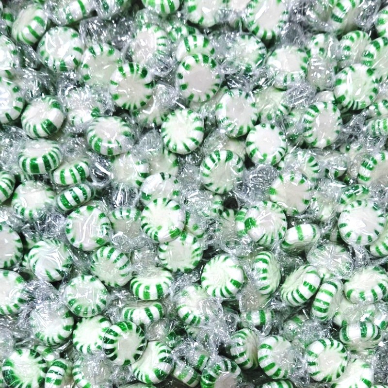 Green & White Individually Wrapped Spearmint Starlight Mints Bulk 6 Pounds gallery