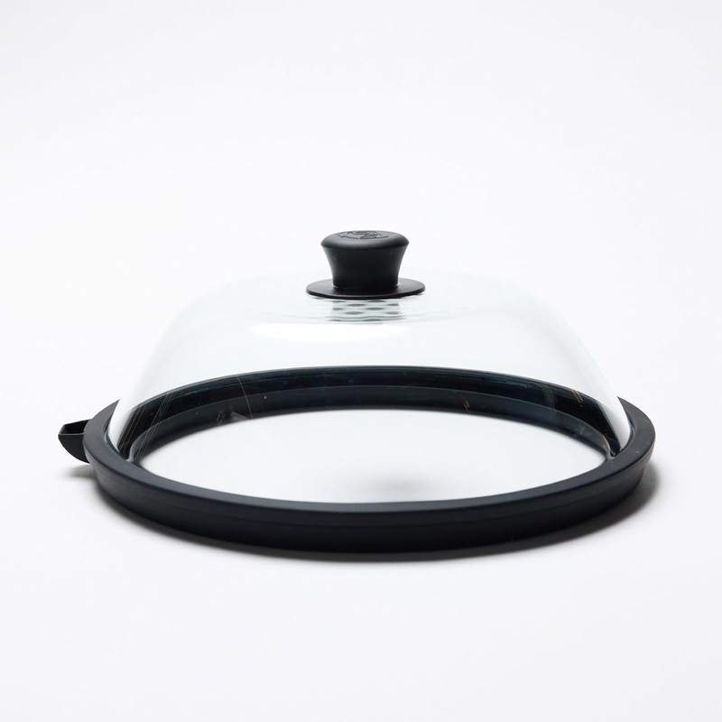 Lightweight Microwave Lid – Tempered Glass Splatter Cover with Steam Vent 9.5 in gallery