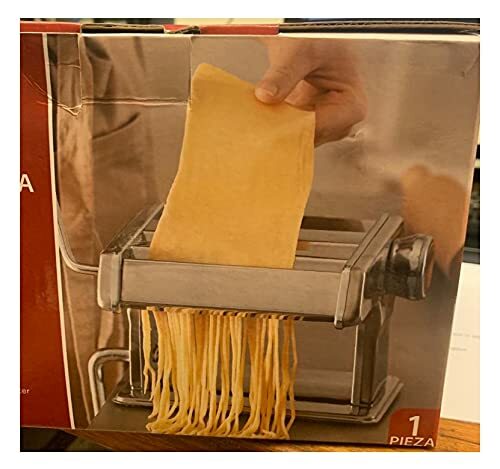 Manual 6" Pro Grade Pasta Sheep Roller,Spaghetti, Fettuccine, Linguine Maker ... gallery