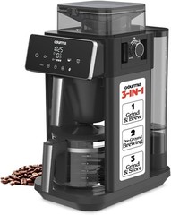 Gourmia 10 Cup Grind & Brew Programmable Coffee Maker Burr Grinder Digital Black