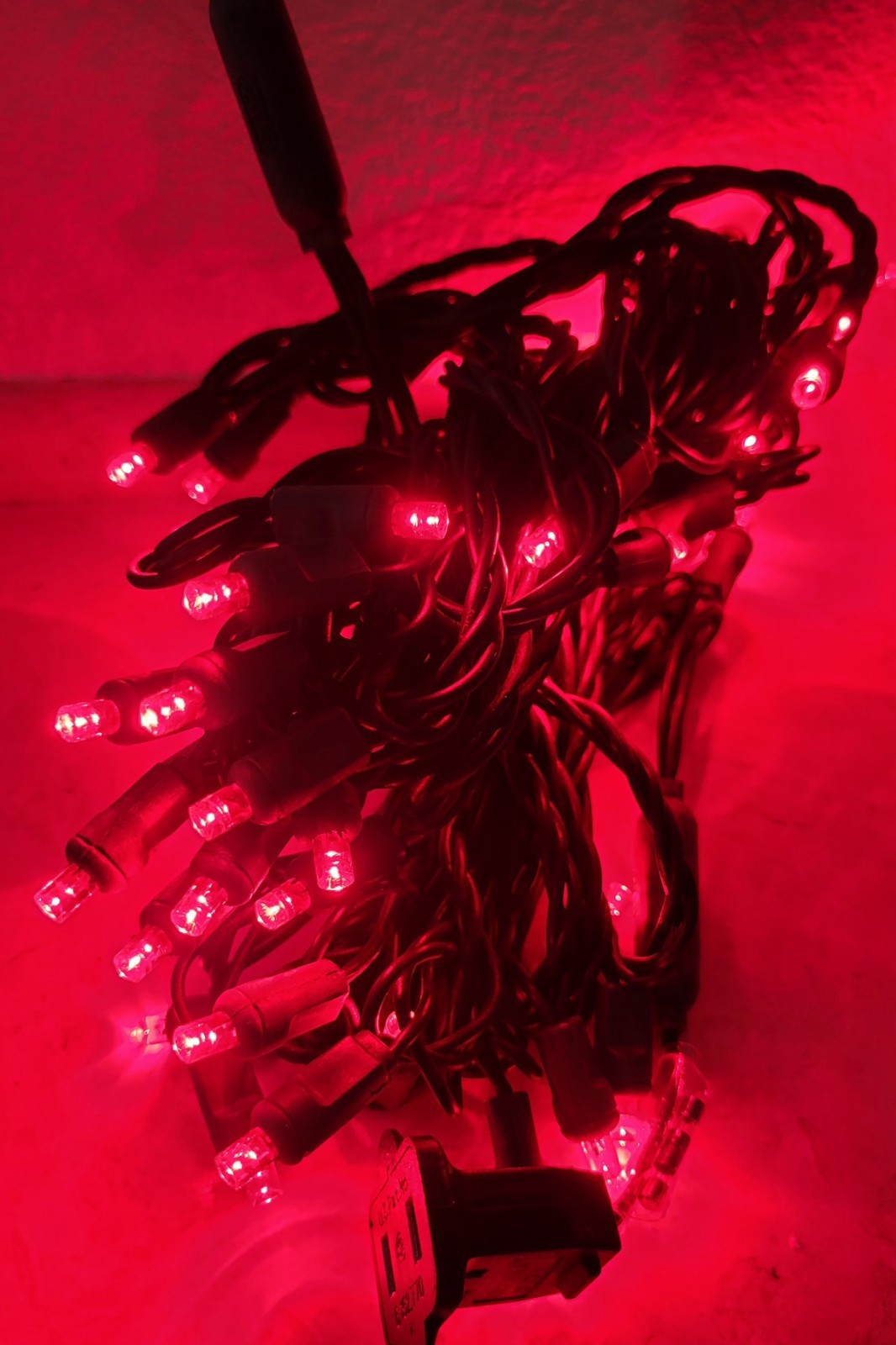 SOLID RED LED 24' 5mm Christmas Holiday 50 Lights Commercial Industrial Outdoor gallery