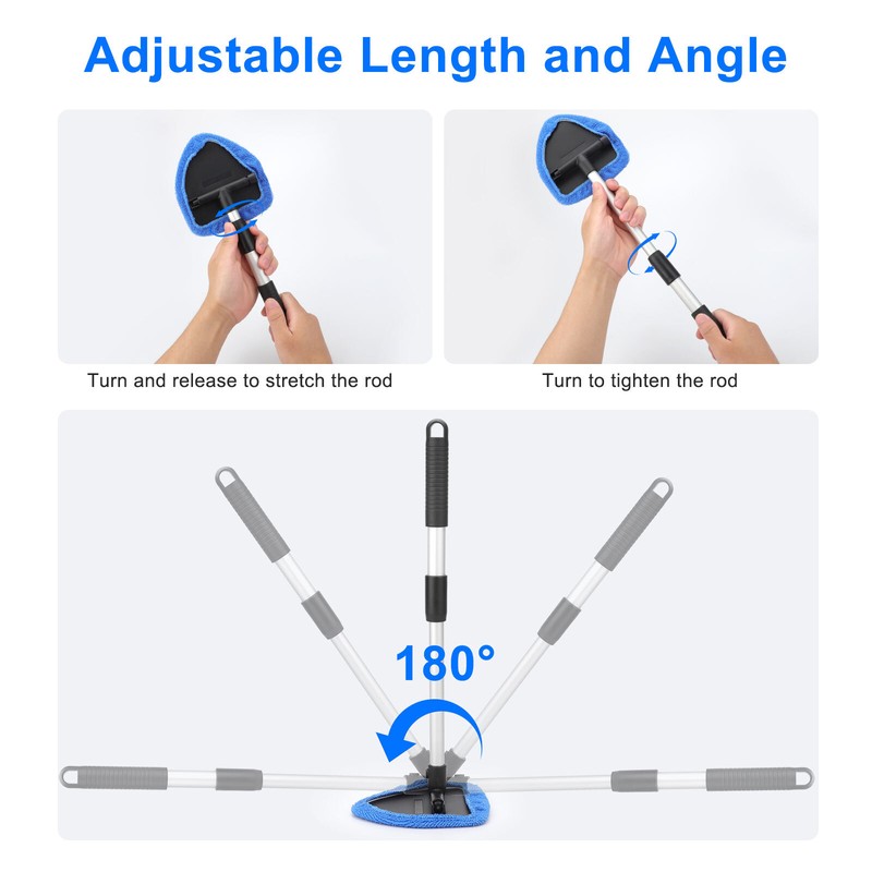 11pcs Windshield Cleaning Tool Kit Car Window Glass Wiper Cleaner Brush Reusable gallery