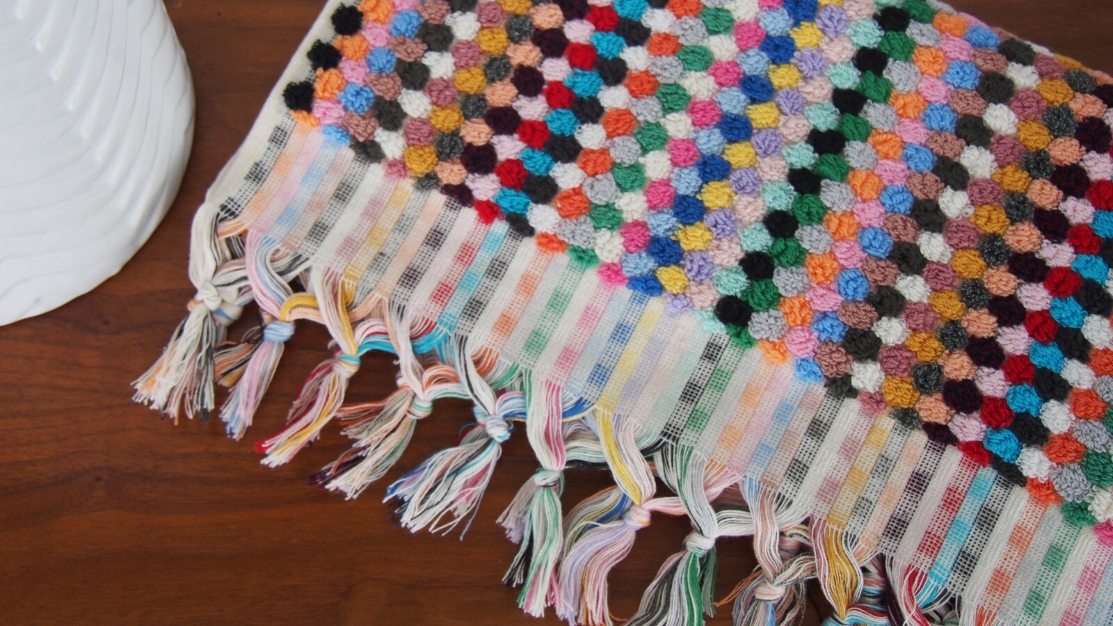 Multi Color Turkish Hand Towel - Quick Soft Rainbow Absorbent Pom Pom Kitchen gallery