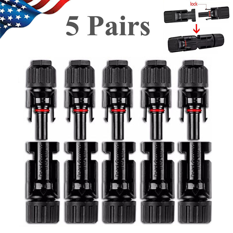 5-100Pcs Male Female Wire Cable Connector Set Solar Panel Waterproof Connectors gallery