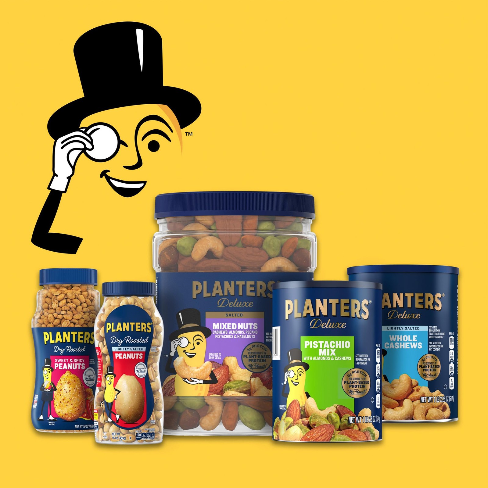 PLANTERS Salted Peanuts Cocktail Party Snack Plant-Based Protein After 2.19lb gallery