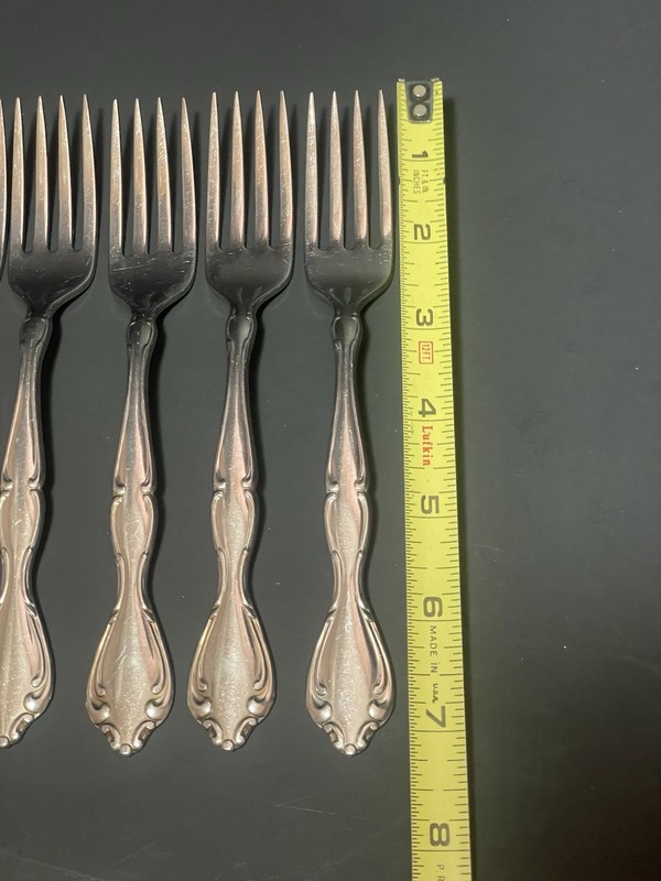 Oneida Community Cantata Stainless Flatware 9pc Dinner Fork Spoon Lot Silverware gallery