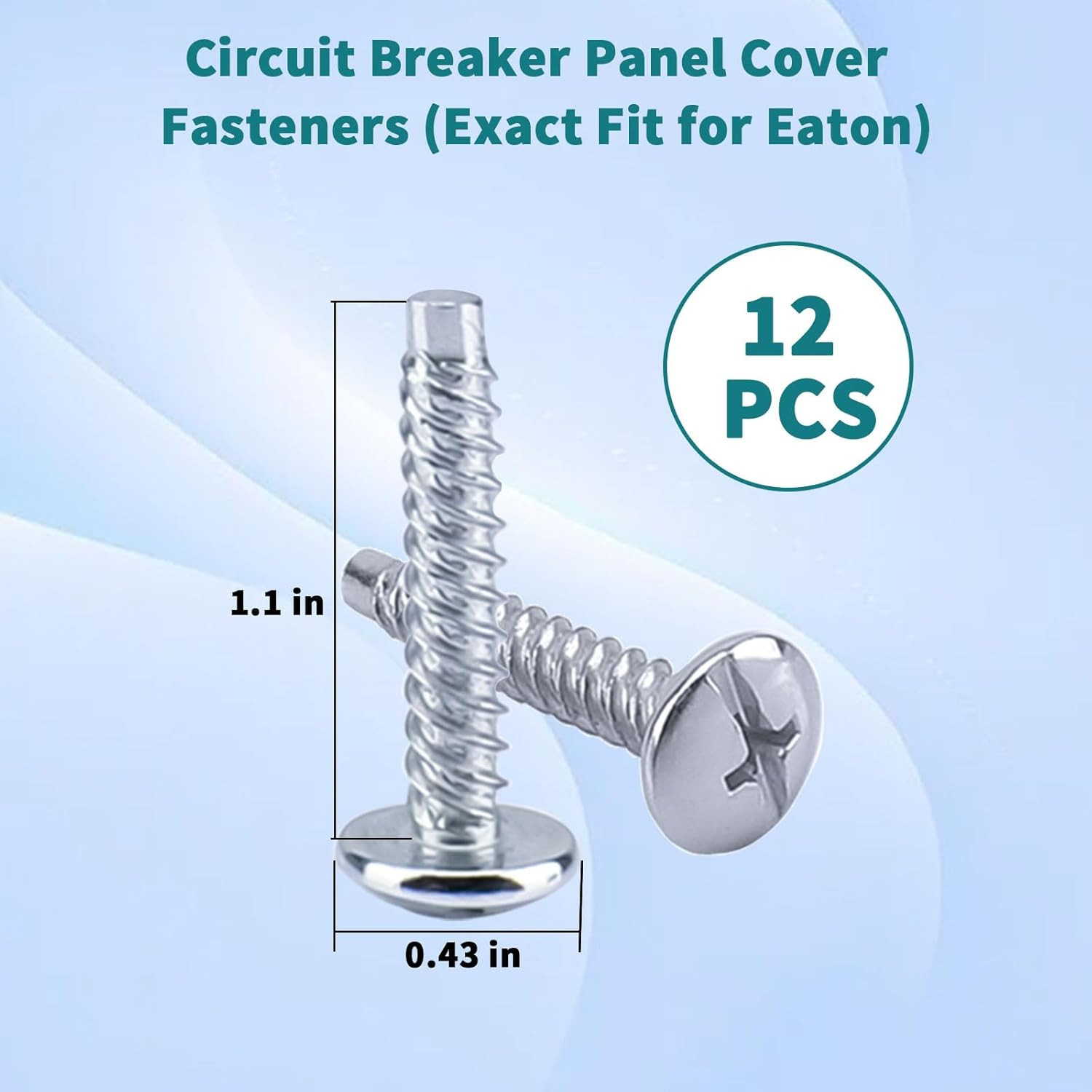 Load Center Cover Screws for Eaton LCCSCS Cover Screw (12 Pack) Alloy Steel Zinc gallery