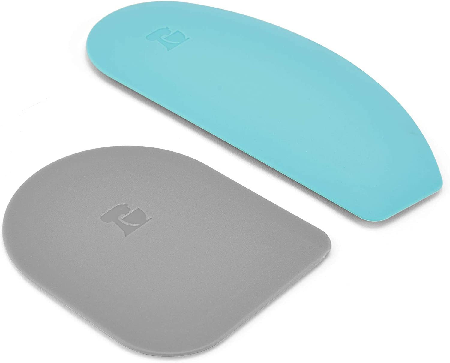 Kitchenaid Gourmet Bowl Scraper, Set of 2, Aqua Sky and Storm Grey gallery