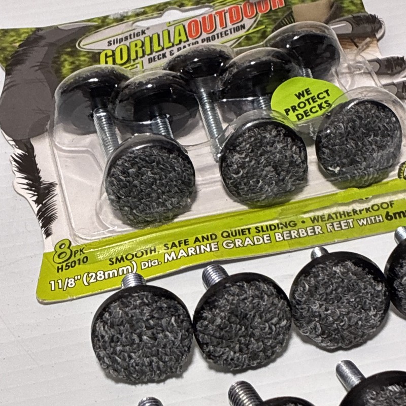 Slipstick Gorilla Outdoor Adjustable Furniture Levelers (16 Pack) H5010 gallery