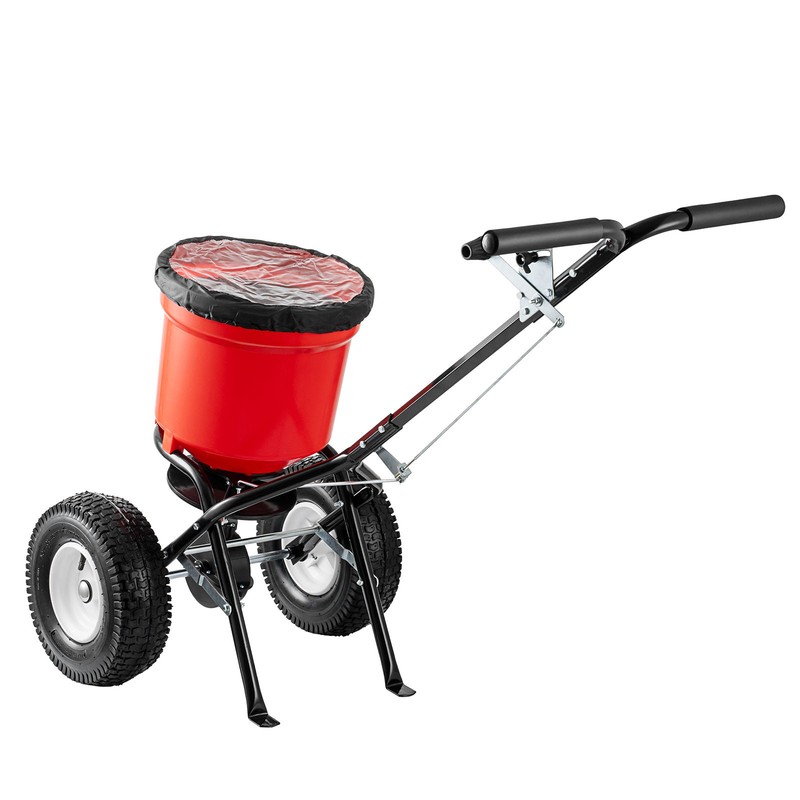90LB Broadcast Spreader Walk behind Turf Spreader Fertilizer Garden Seeder gallery