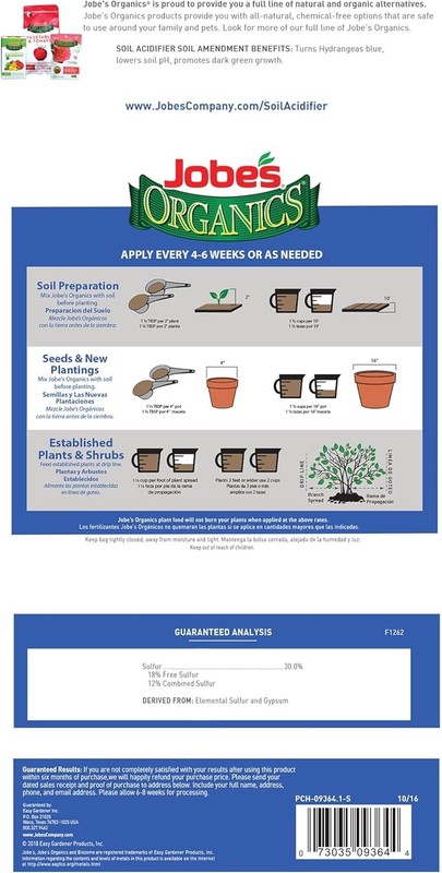 6 lbs Granular Soil Acidifier - Natural pH Adjuster for Blueberries & Hydrangeas gallery