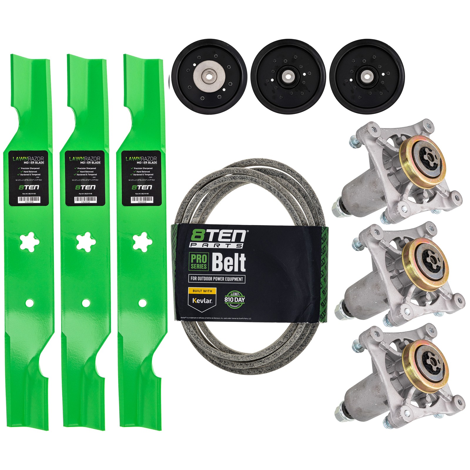 Deck Kit Blade Spindle Belt Idler for Husqvarna Z254 RZ5422 RZ5424 54 Inch gallery