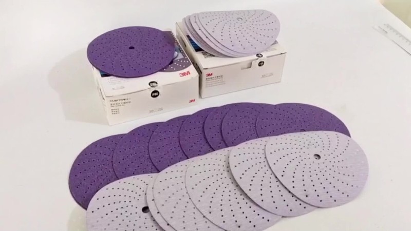 3M Authentic Original Purple Clean Whirlwind Dry Sanding discs (50pcs/1BOX) gallery