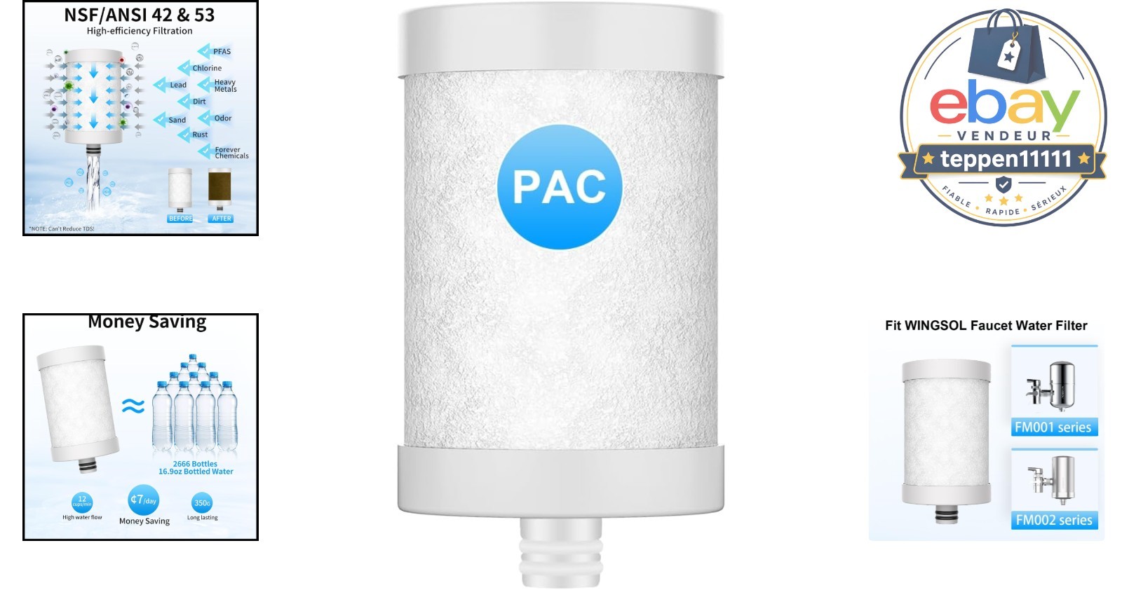 Replacement Filter Cartridge, Carbon Fiber, 1 Pack gallery