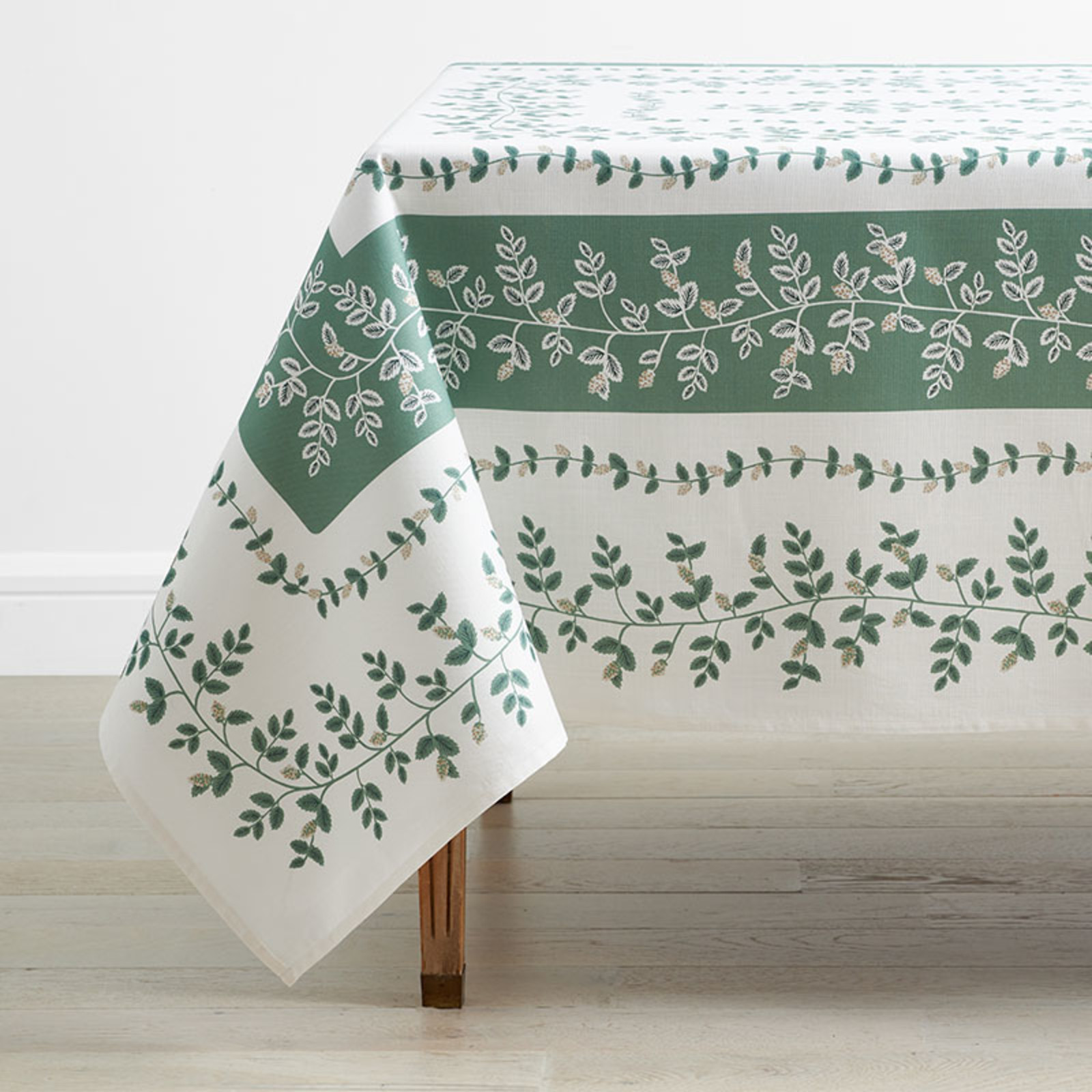 Climbing Vines Tablecloth - Green, 70 in. x 120 in.... gallery