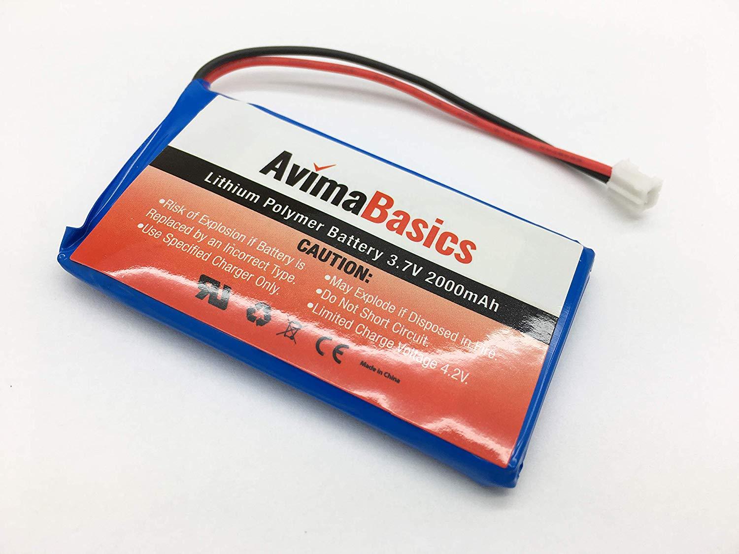 Premium Rechargeable Battery - AvimaBasics - Lithium Ion Battery 3.7v 2000mAh gallery