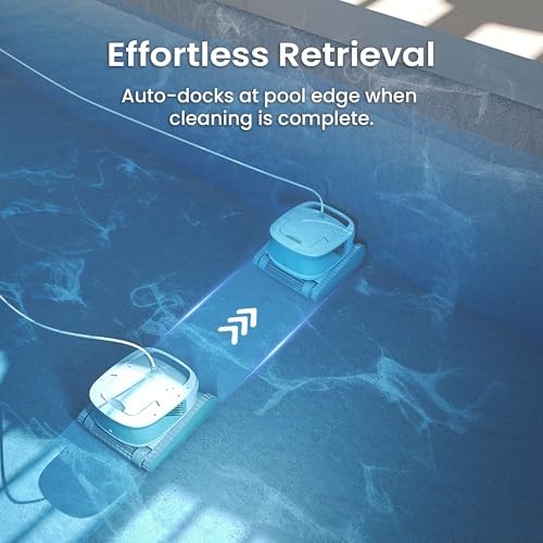 Hydro 4SE Robotic Pool Cleaner, Wired Automatic Pool Vacuum with Wall & GREEN gallery