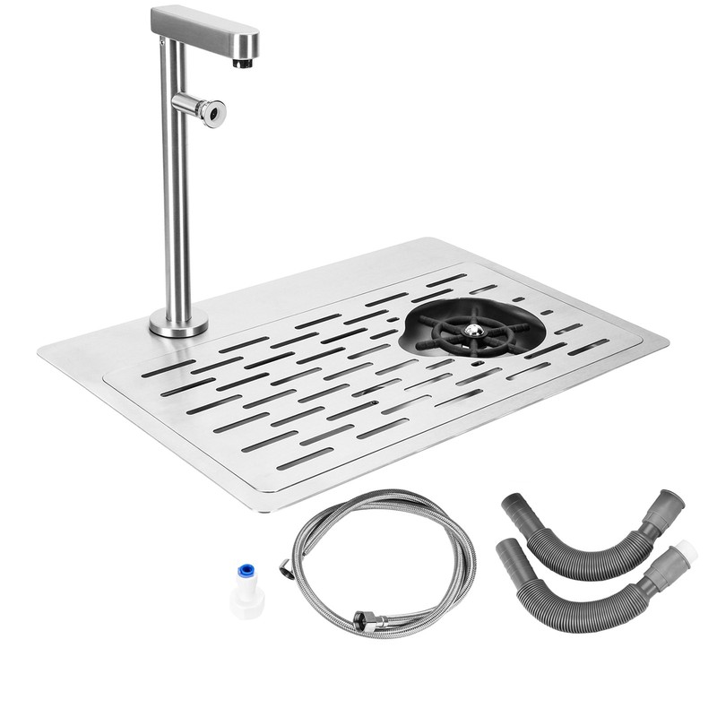 Pitcher Rinser Cup Washer Multi Angle Nozzle Bar Glass Cleaning Push Button Fauc gallery