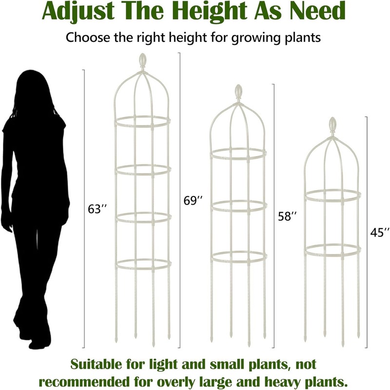 Rustproof Garden Trellis 6ft Adjustable Support for Roses and Climbing Vines gallery