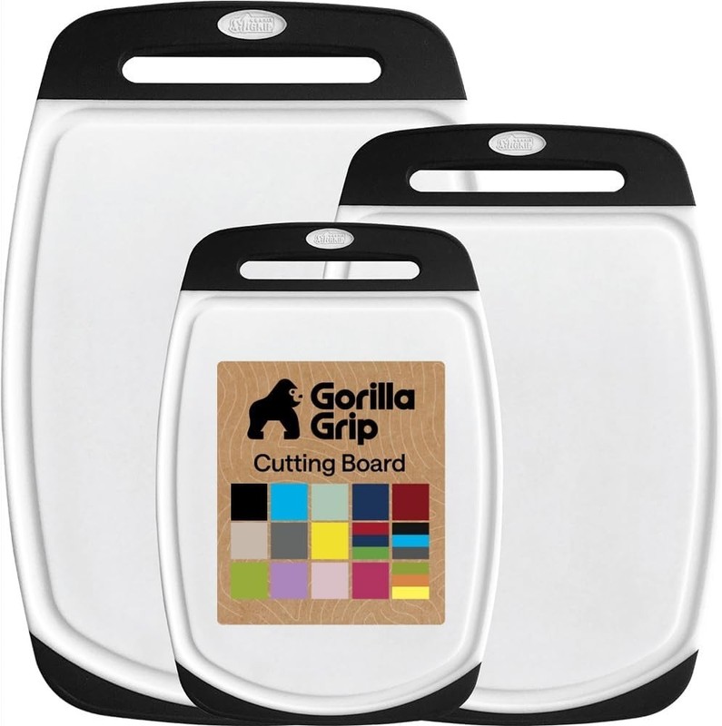 Luxury Reversible Cutting Board Set - 3 Durable Boards with Juice Grooves gallery