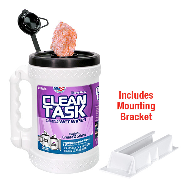 Clean Task Multi Surface Cleaning Wipes Heavy Duty Wet Towel w/ Dispenser 1 ea gallery