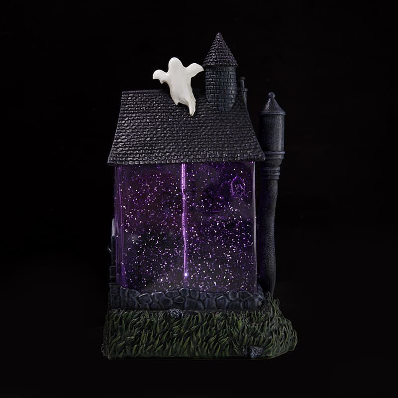 🏚️ Cracker Barrel Exclusive Halloween Haunted House Glitter Globe Lighted Decor gallery