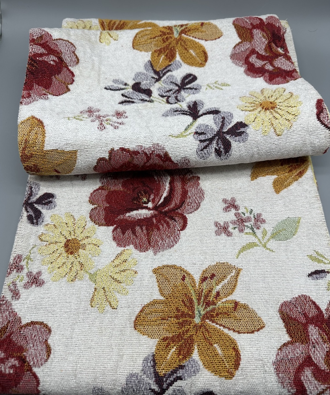 Table Runner Tapestry Floral Flower Spring Cottage Farm House Country 12x70” gallery