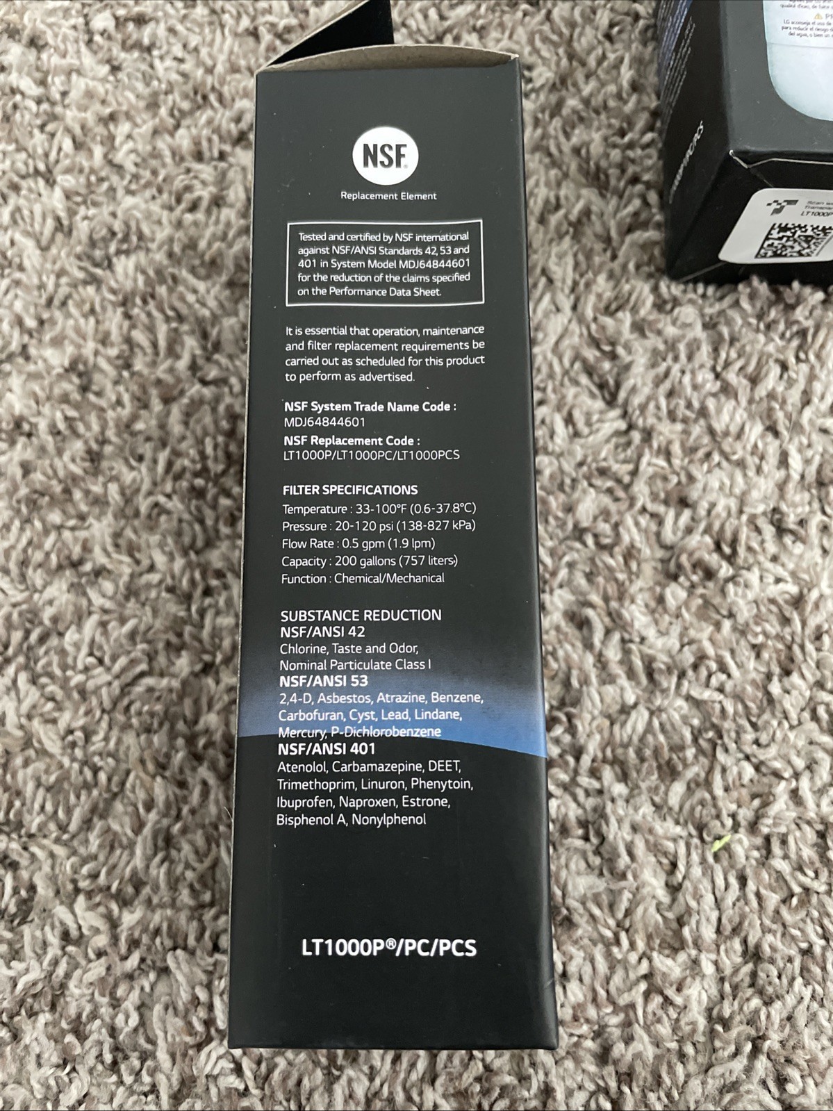 3 PACK Refresh Refrigerator Ice Water Filter For LG LT1000P ADQ747935 Brand New gallery