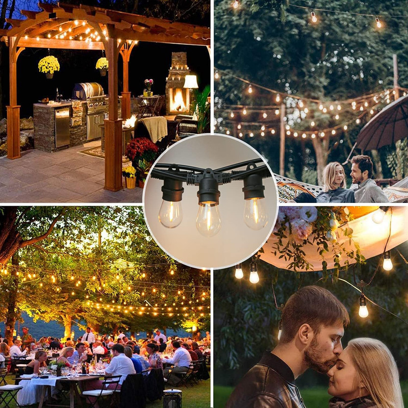 Shatterproof,Waterproof S14 String Light Bulbs,Led Patio Lights Outdoor Waterpro gallery