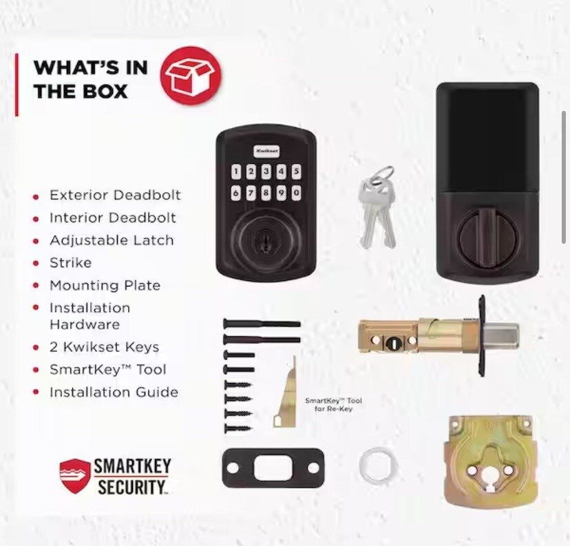 Kwikset Powerbolt 250 10-Button Keypad Venetian Bronze Transitional Deadbolt 🆕 gallery