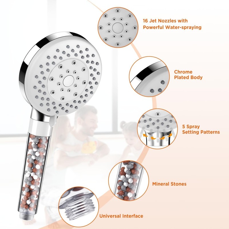Filtered Shower Head with Handheld, for Bathroom & Spa Use | Easy Installation,n gallery