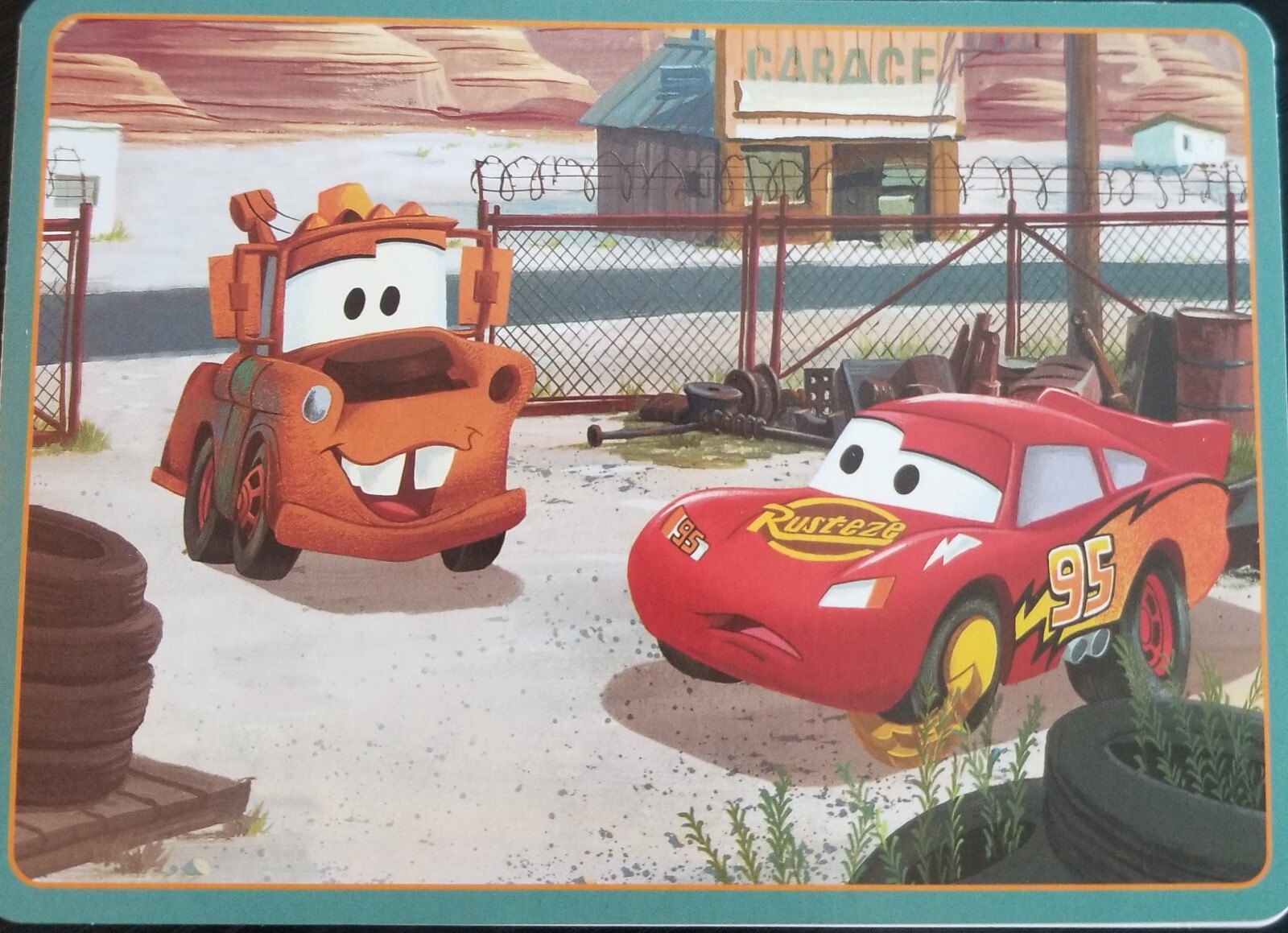 Disney Storybook All Occasion 4 Postcard Greeting Card Lightening McQeeen Mader gallery