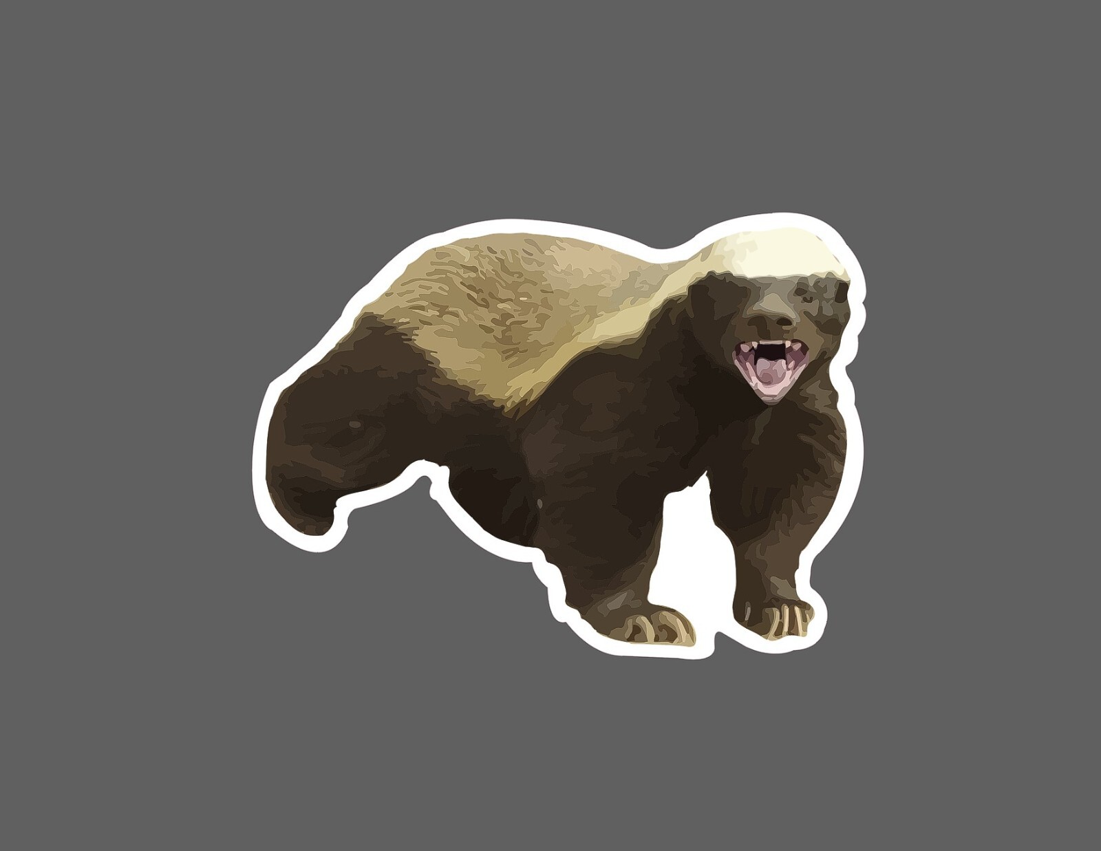 Honey Badger Sticker Wild Waterproof NEW - Buy Any 4 For $1.75 EACH Storewide! gallery
