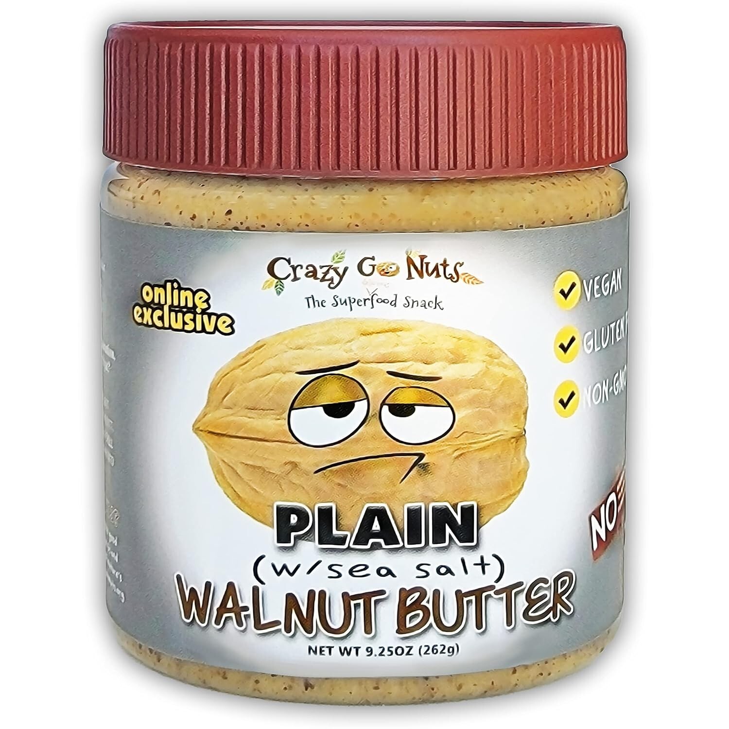 Crazy Go Nuts Walnut Butter - Plain w/ Sea Salt - Healthy Snacks, Keto, Vegan, gallery