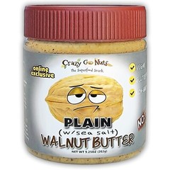 Crazy Go Nuts Walnut Butter – Plain w/ Sea Salt – Healthy Snacks, Keto, Vegan,
