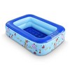 Inflatable Kiddie Pool, 45" × 33" × 14" Kids Swimming Pool with Inflatable 45in gallery