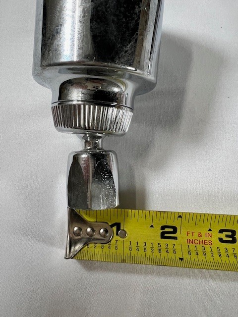 Chrome Shower Head & Shower Arm Set – 2.5 GPM – Universal 1/2" NPT – NOS gallery