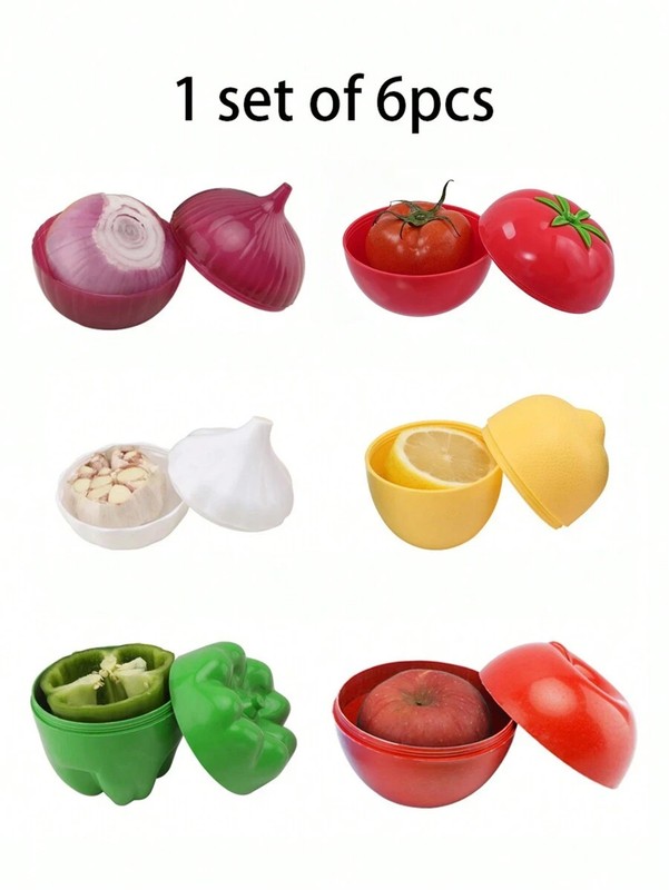Reusable Fruit Vegetable Storage Container Lemon Onion Keeper Box gallery