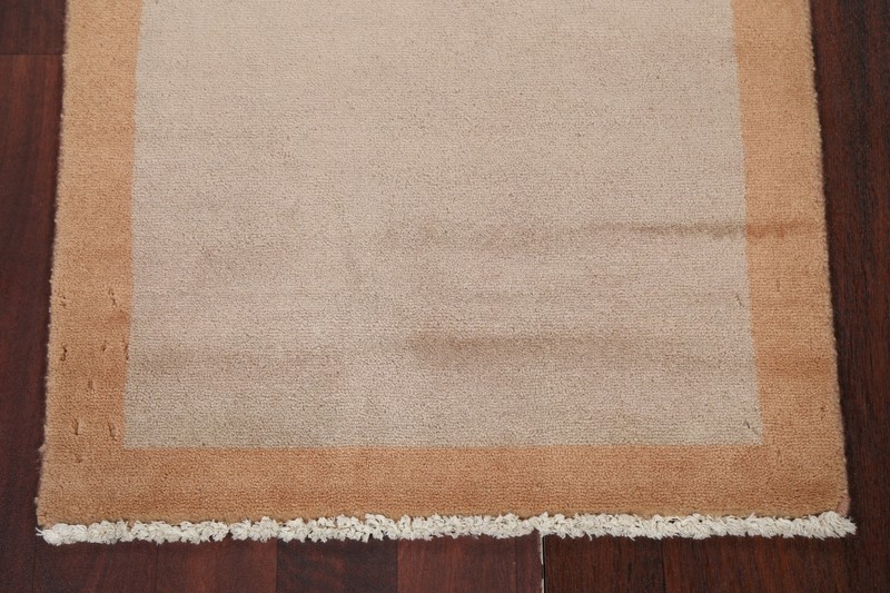 BORDERED Gabbeh Modern Oriental Area Rug Hand-knotted Wool Foyer Carpet 2x3 ft gallery