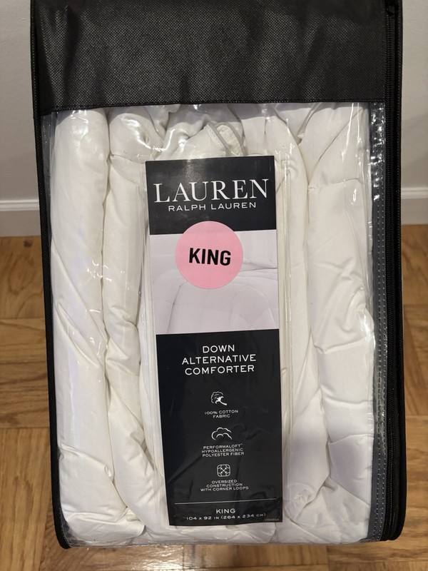 RALPH LAUREN Lauren DOWN ALTERNATIVE COMFORTER - 104 X 92 - KING gallery