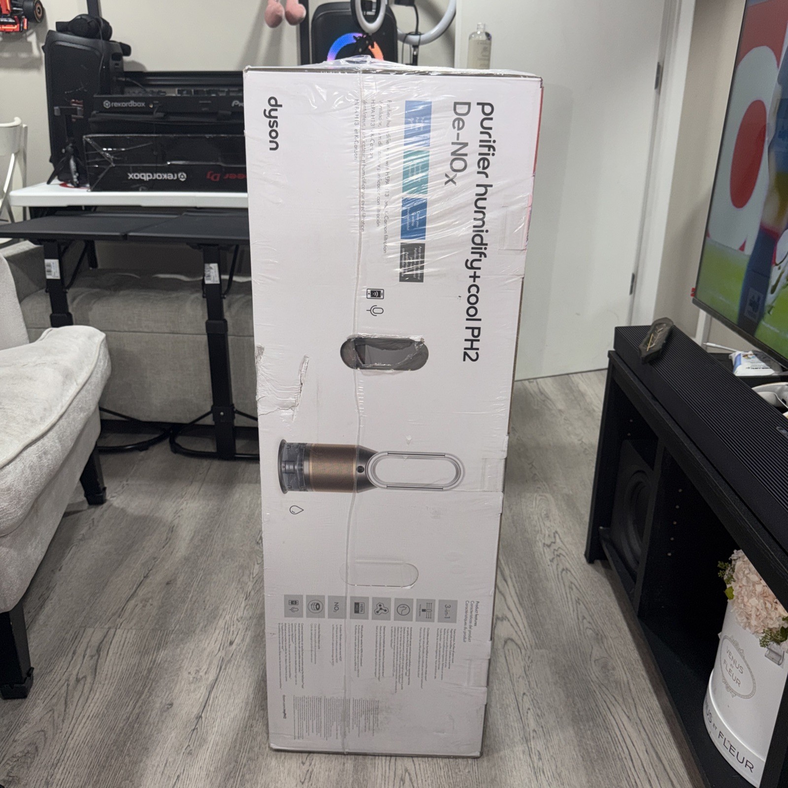Dyson - Purifier Humidify+Cool PH2 De-NOx​ - White/Gold (NEW SEALED) gallery