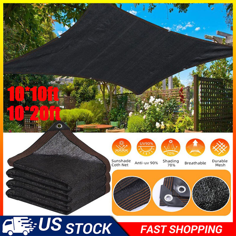 Garden70% Shade Cloth Resistant Sun Shade Net 10*10/20Ft Mesh Tarp with HDPE Mat gallery