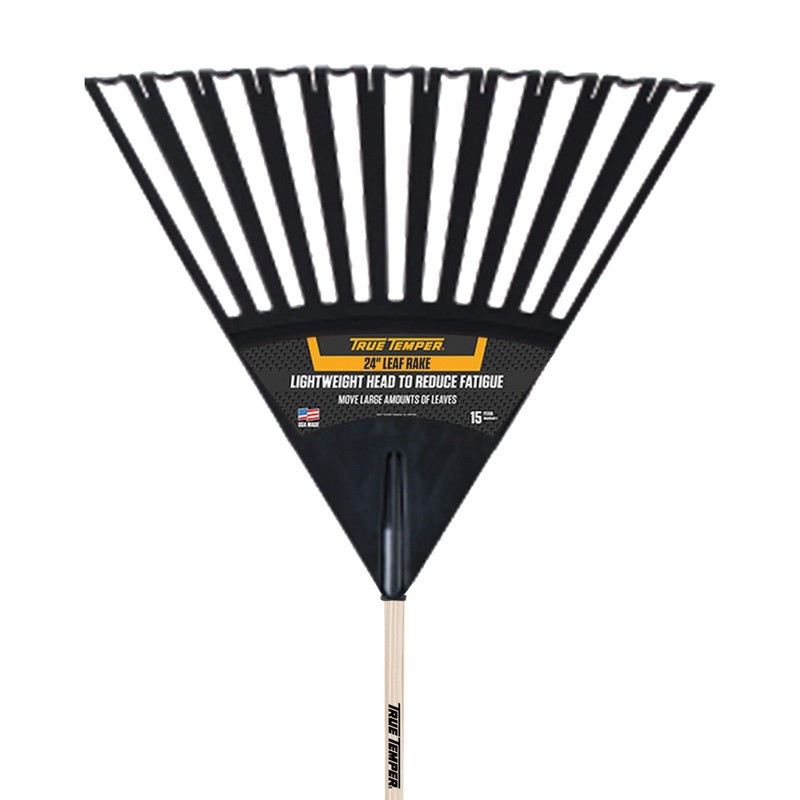True Temper 2914912 Clog Poly Leaf Rake 48 In. Hardwood Handle Cushion Grip 24 gallery