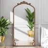 Gold Arched Full Length Mirror 71"×32" Traditional Vintage Baroque Large gallery