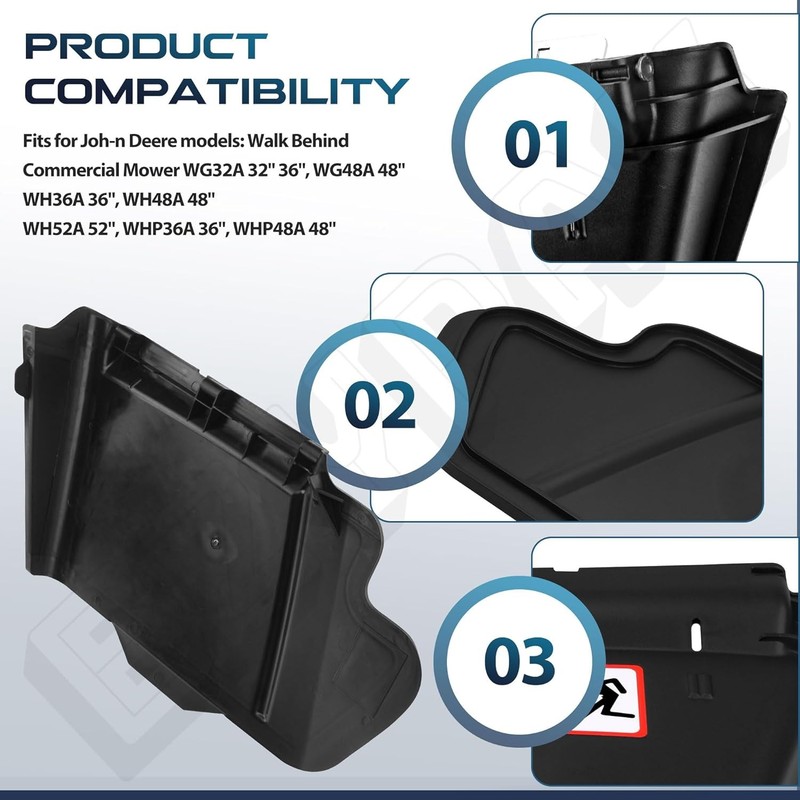 Mower Deck Discharge Chute for Joh-N Deere 48" 54" X300 X304 X320 X500 X520 X534 gallery